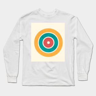 Modern geometric mural art design Long Sleeve T-Shirt